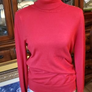 PREMISE RED PULLOVER SWEATER SIZE M